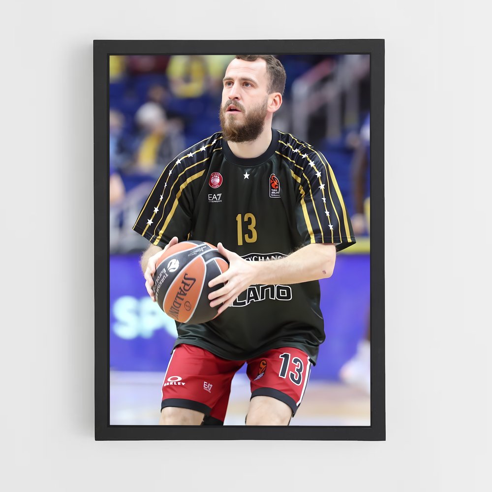 Poster Sergio dunk – affiche Basketball (vue 2)
